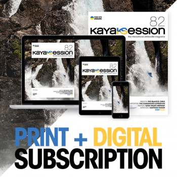 print + digital subscription to kayak session magazine