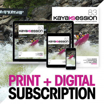 print + digital subscription to kayak session magazine