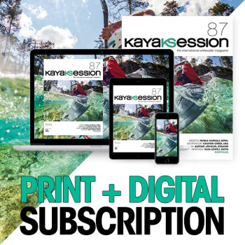 print + digital subscription to kayak session magazine