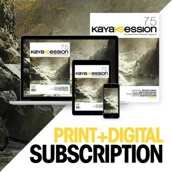 print + digital subscription to kayak session magazine
