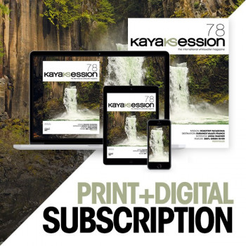 print + digital subscription to kayak session magazine